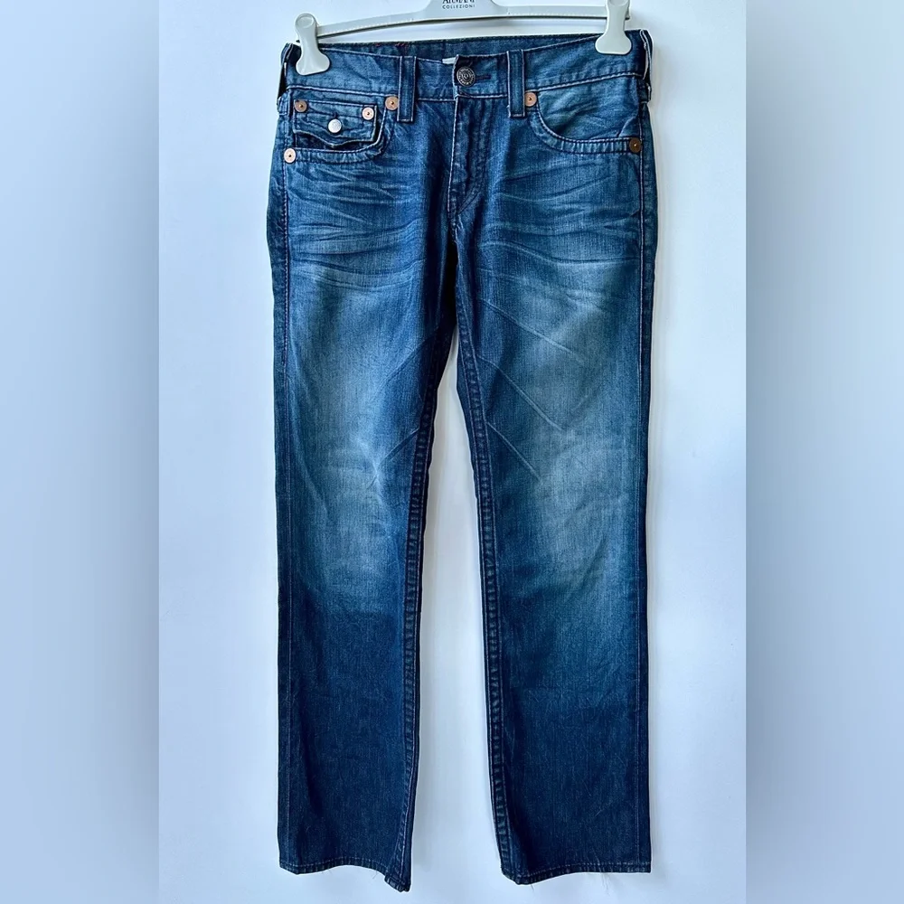 True Religion Ricky Straight Fit Rainbow Jeans, size 31